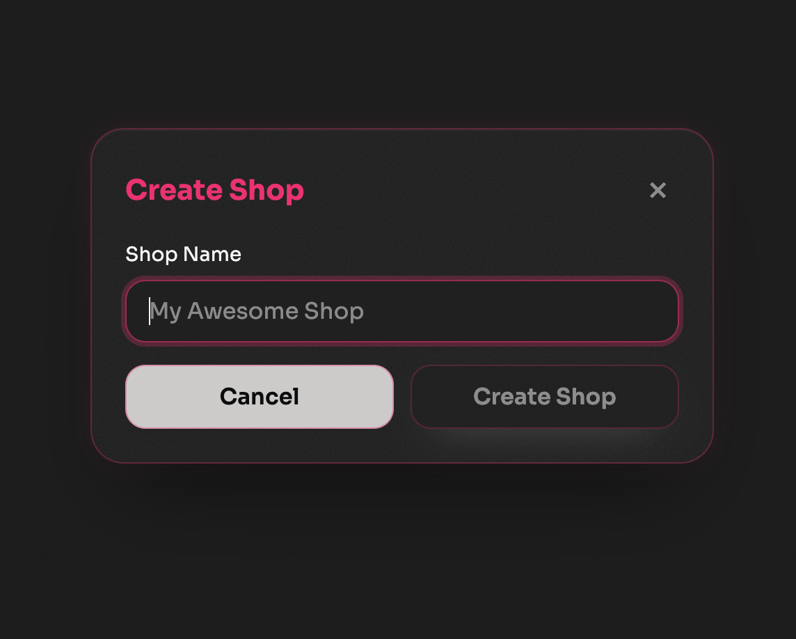 Create Shop